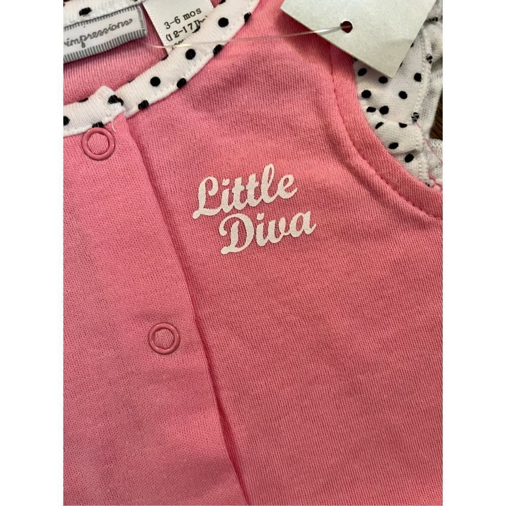 first impressions Little Diva Dog French Creepers NWT Size 3-6 Mos - Picture 3 of 4